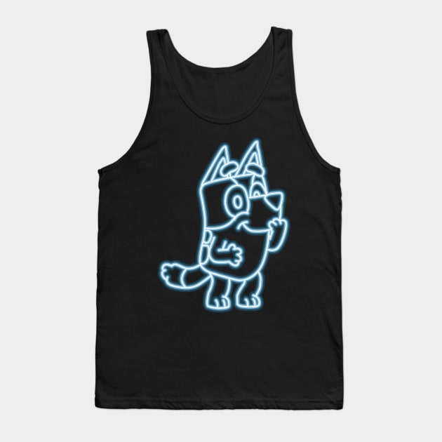 Bluey neon Tank Top by BrayInk